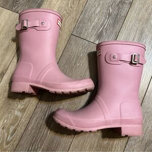 Hunter Boots Pink Rain boots